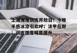 九游账号上海海港训练开放日；今晚手感冰凉引欢呼；法甲在即；训练强度明显提升的简单介绍